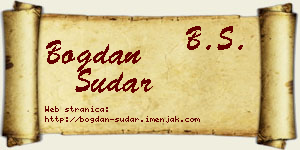 Bogdan Sudar vizit kartica
